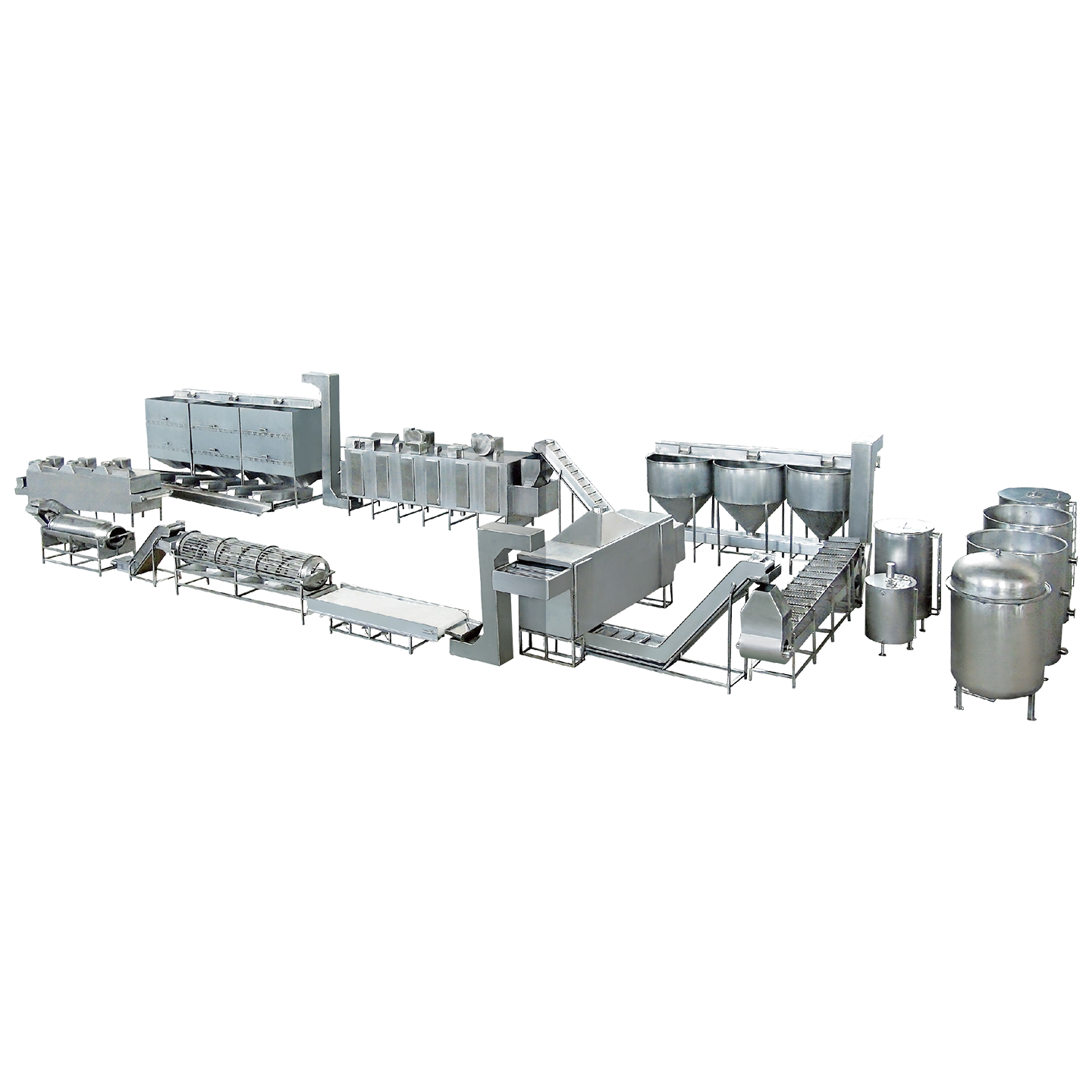 堅果烘烤深加工生產(chǎn)線